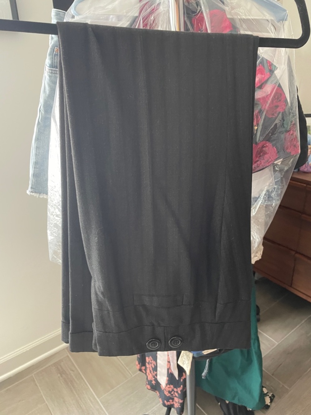 Black Wide-Leg Trousers - Classic Women's Trousers